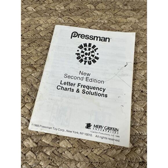 1985 Wheel Of Fortune Game Replacement (24)‎ Puzzle Cards & Puzzle Board - Picture 4 of 5